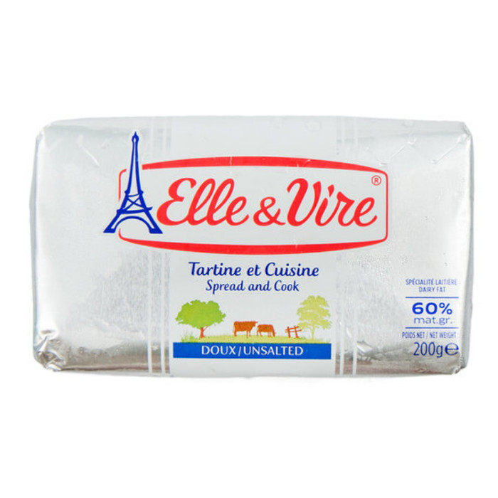 EV Butter Unsalted Spread Cook  60 % fat 200 gr