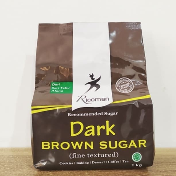 Ricoman dark brown sugar 1kg