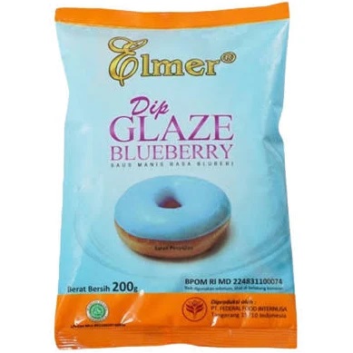 Elmer Dip Glaze Blueberry  200 gr