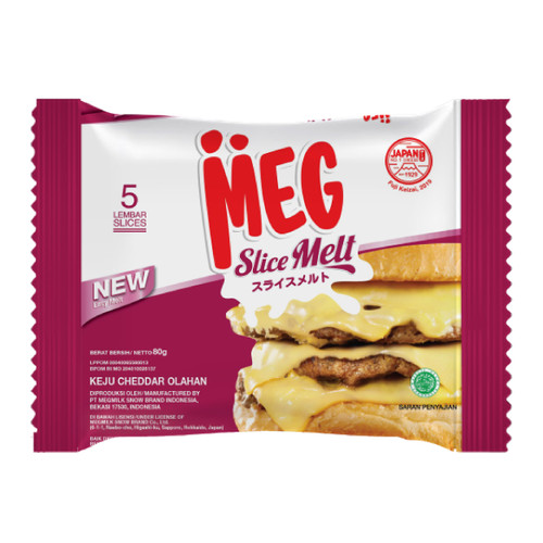 Meg cheddar Slice Melt  160gr
